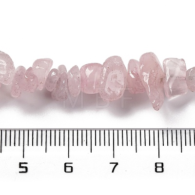 Natural Rose Quartz Beads Strands G-O049-B-36-1