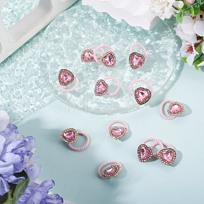 20Pcs Polyester & Rhinestone Girls Hair Accessories OHAR-TA0001-17-1