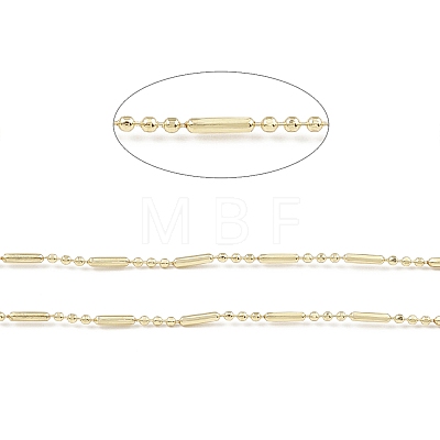 Brass Column & Round Ball Chains CHC-M025-02G-1