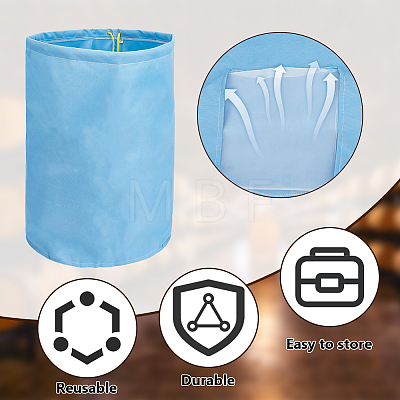 12Pcs 8 Colors Oxford Cloth and Nylon Filter Drawstring Bags ABAG-WA0001-41-1