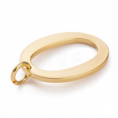 Golden Brass Pendants KK-P194-01G-O-1