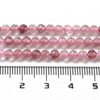 Natural Strawberry Quartz Beads Strands X-G-G140-A03-03-1