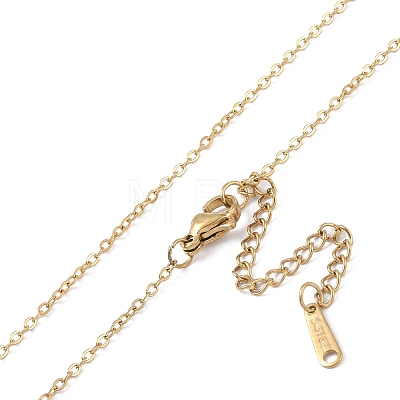 201 Stainless Steel Cable Chain Necklaces NJEW-P309-16C-G-1