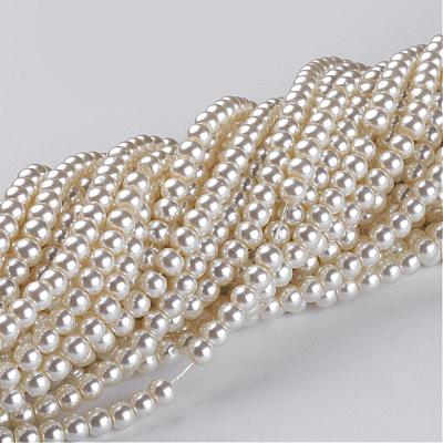 Glass Pearl Beads Strands HY-4D-B02-1