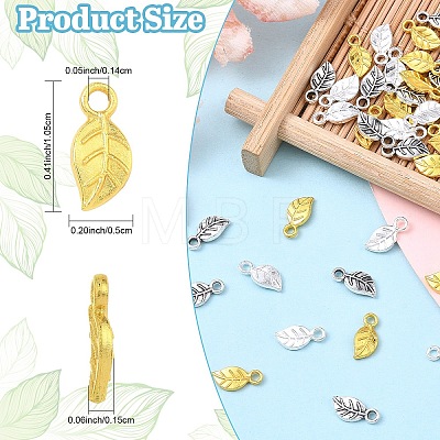 60Pcs 3 Colors Tibetan Style Alloy Charms FIND-YW0012-15-1