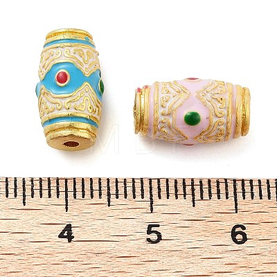 Alloy Enamel Beads ENAM-M008-07G-1