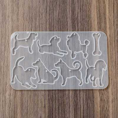 Dog DIY Pendant Silhouette Silicone Molds X1-SIL-F010-05-1