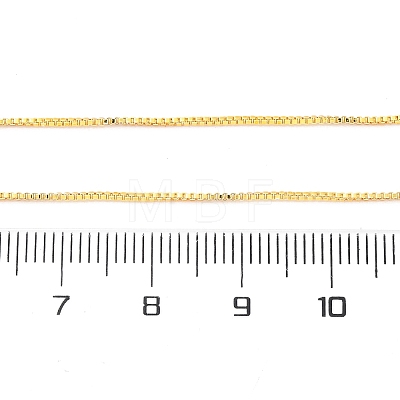 0.9MM Brass Box Chain Necklace Making NJEW-D302-77G-1