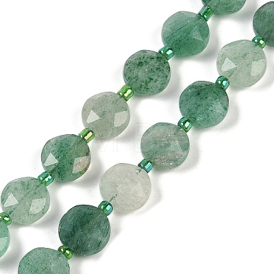 Natural Green Strawberry Quartz Beads Strands G-C116-A34-01-1