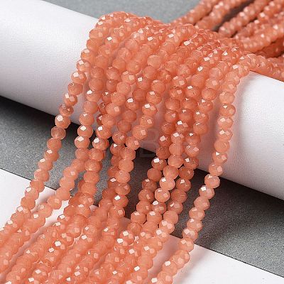 Baking Painted Imitation Jade Glass Bead Strands DGLA-A034-J2MM-A34-1