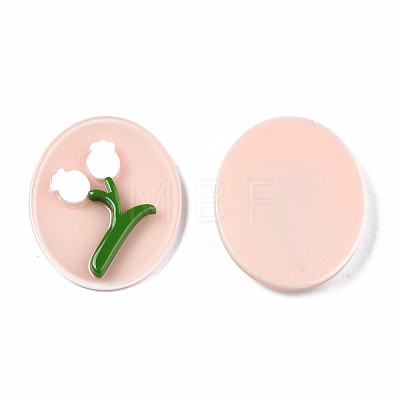 Opaque Acrylic & Resin Cabochons KY-Q058-025-1