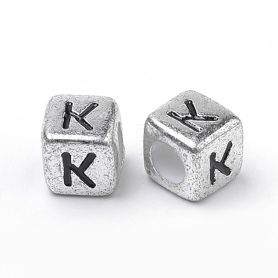 Plated Acrylic Beads X-PB43C9308-K-1