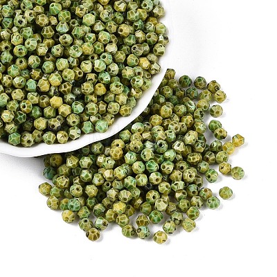 Picasso Glass Seed Beads SEED-N012-04C-1
