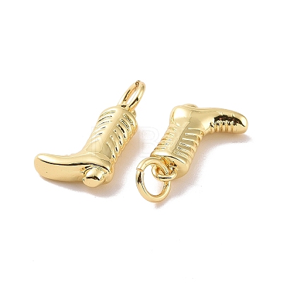 Rack Plating Brass Charms X-ZIRC-C042-08G-1