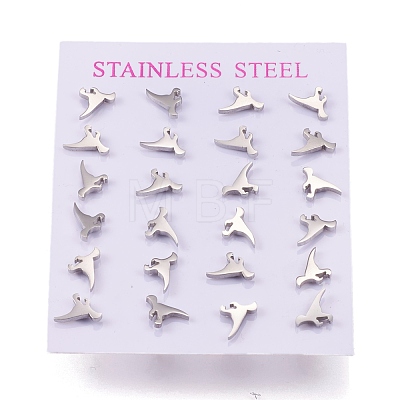 304 Stainless Steel Stud Earrings X-EJEW-N045-08P-1