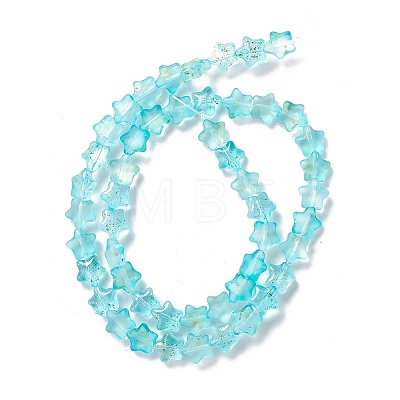 Transparent Glass Beads Strand GLAA-F112-04E-1