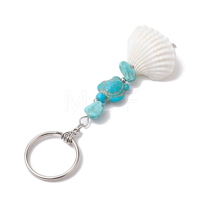 Synthetic Turquoise Keychain KEYC-JKC00843-01-1