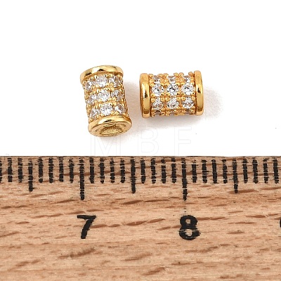 925 Sterling Silver Micro Pave Clear Cubic Zirconia Beads SE-CBAF1B2-13C-G-1
