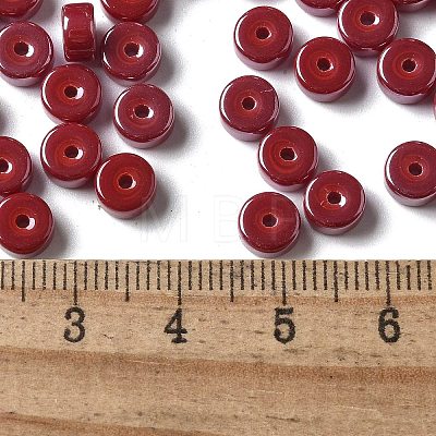 Opaque Colours Luster Glass Seed Beads SEED-E001-P3x6mm-A12-1