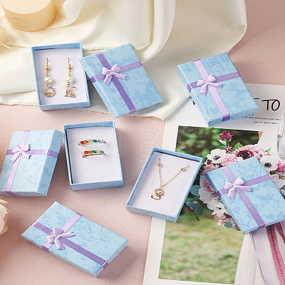 Yilisi 12Pcs Cardboard Jewelry Set Boxes CBOX-YS0001-01B-1