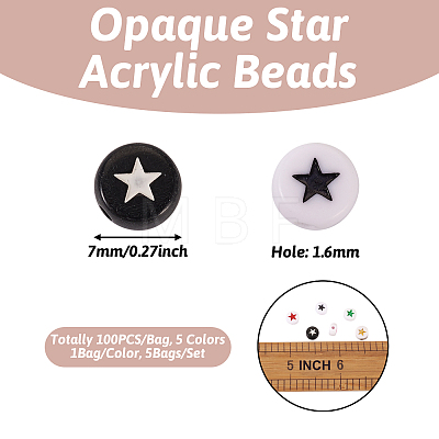 Opaque Acrylic Beads ACRC-TA0001-01-1
