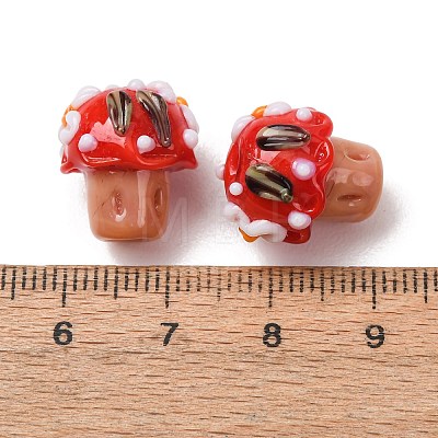 Handmade Bumpy Lampwork Beads LA-CBAE4A5-02B-1