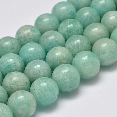 Natural Amazonite Beads Strands X-G-S333-6mm-022-1