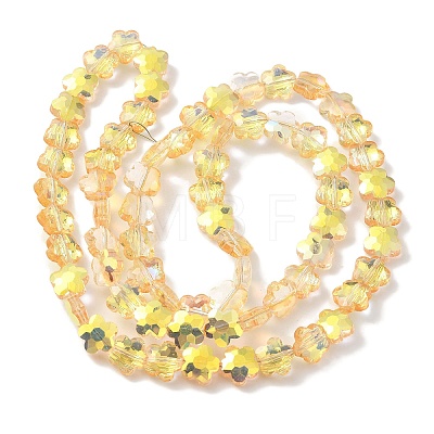 Electroplate Glass Beads Strands EGLA-B006-04A-HP01-1