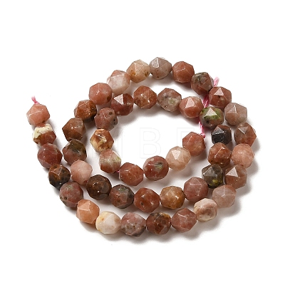 Natural Plum Blossom Jade Beads Strands G-K382-B04-02-1