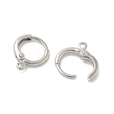 Brass Leverback Earring Findings KK-B166-05P-1