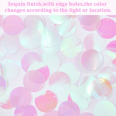 100G PVC Paillette/Sequin Pendants KY-CY0001-22-1