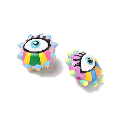 Baking Paint Glass Beads LAMP-D004-04-1