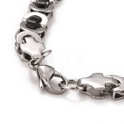 304 Stainless Steel Byzantine Chains Necklace STAS-E160-24EBP-1