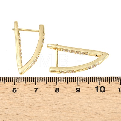 Brass Hoop Earrings EJEW-D348-02G-1