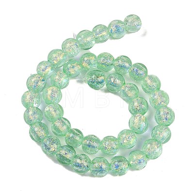 Handmade Foil Lampwork Beads Strands FOIL-K003-06B-06-1