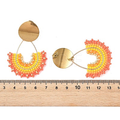 3 Pairs 3 Colors 304 Stainless Steel Dangle Stud Earring Sets for Women EJEW-MZ00755-1