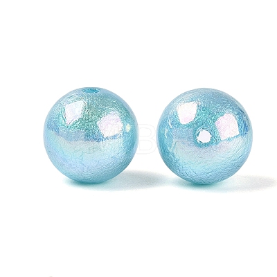 UV Plating Opaque Acrylic Beads SACR-Q005-01B-1