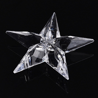 Transparent Acrylic Pendants TACR-T028-09A-1