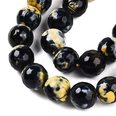 Dyed Natural Agate Beads Strands G-T141-01A-02-1