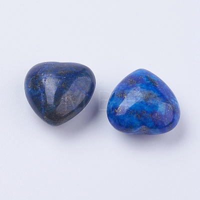 Natural Lapis Lazuli Heart Palm Stone X-DJEW-P009-01A-1