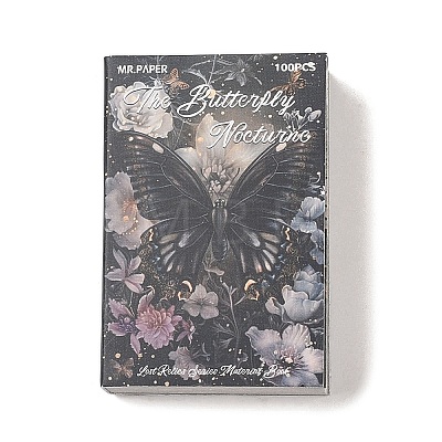 The Butterfly Nocturne Retro Scrapbook Paper Pads Book DIY-C082-04D-1