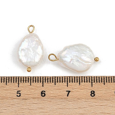 Natural Freshwater Pearl Keshi Pearl Pendants STAS-D378-06B-G-1