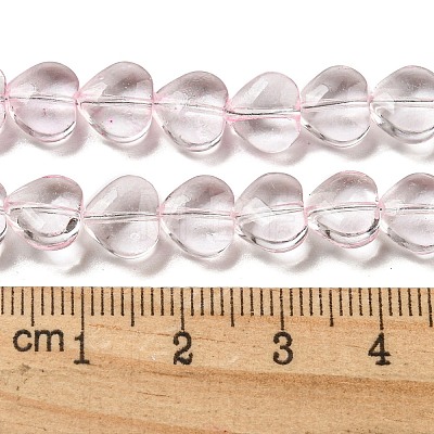 Baking Paint Transparent Glass Beads Strands DGLA-A08-T8mm-KD01-1