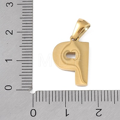 Natural White Shell Alphabet Pendants STAS-M338-02G-P-1