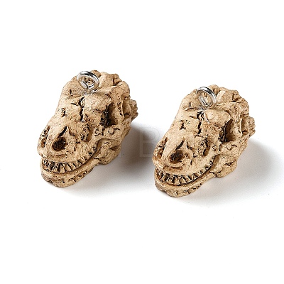 Skull Theme Opaque Resin Pendants RE-CBA4F9B-05C-1