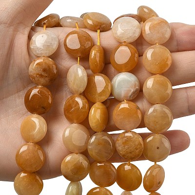 Natural Topaz Jade Beads Strands G-L648-B20-15mm-1