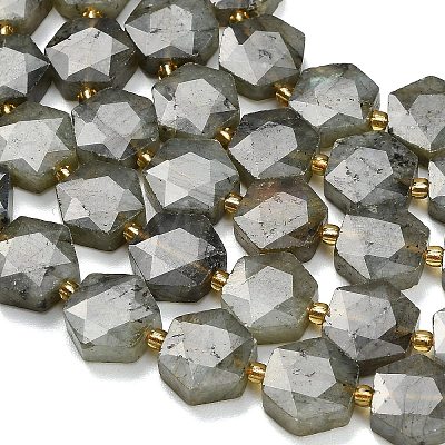 Natural Gray Labradorite Beads Strands G-L660-A02-01-1