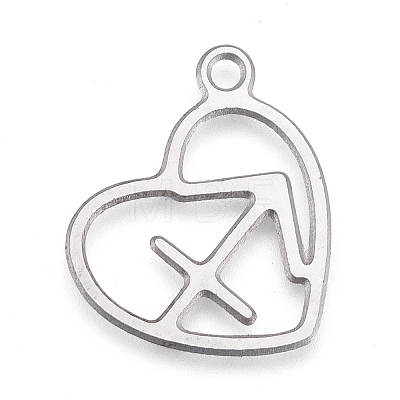 Non-Tarnish 304 Stainless Steel Pendants LS-STAS-M228-A01-07P-1