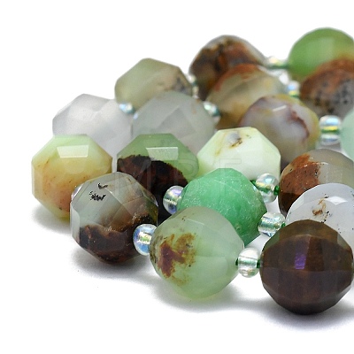 Natural Chrysoprase Beads Strands G-K306-A24-10mm-1