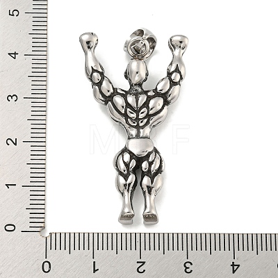 316 Surgical Stainless Steel Pendants STAS-E212-36AS-1